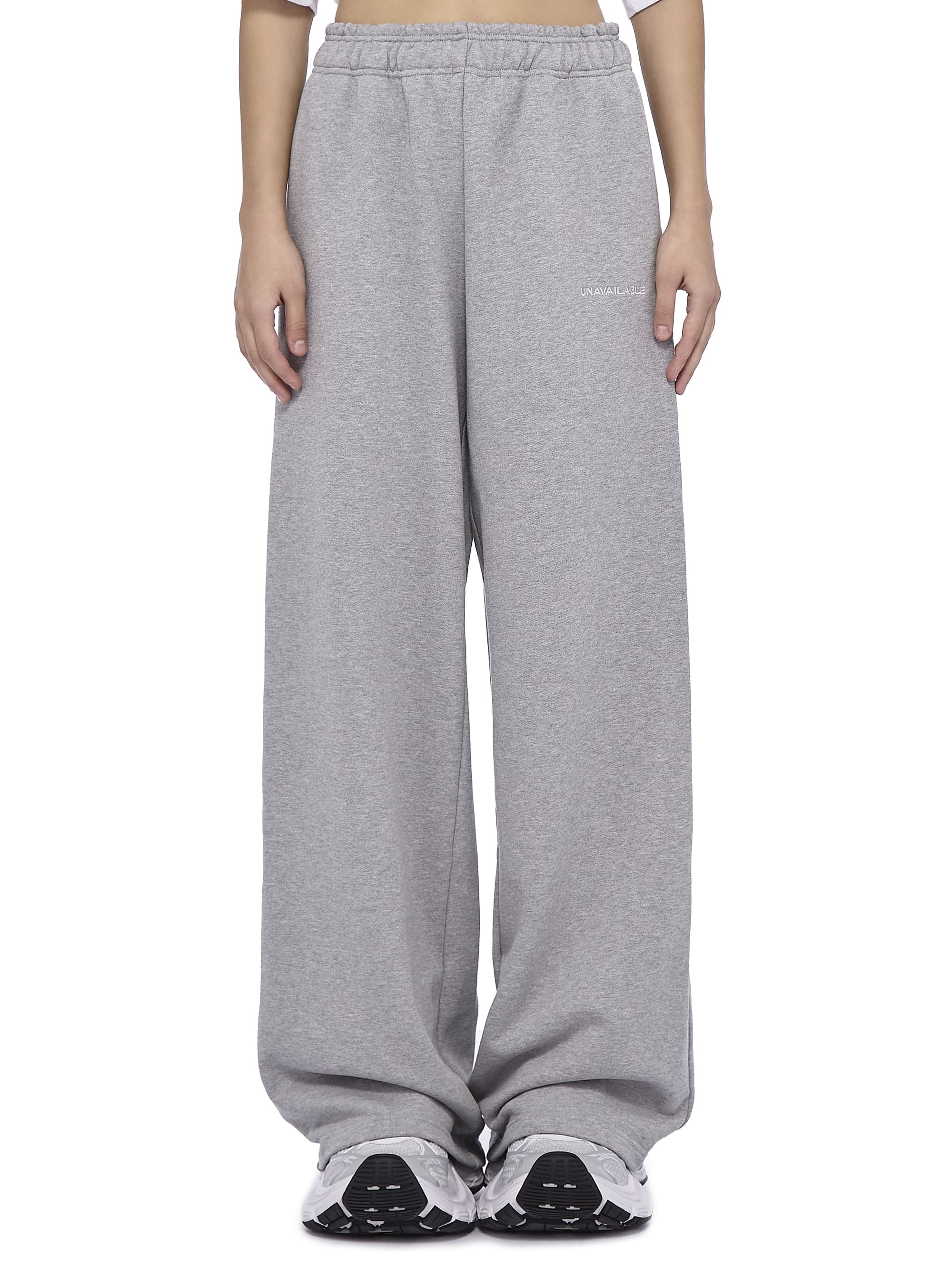 Oversized Sweatpants Base Logo Grey Melange