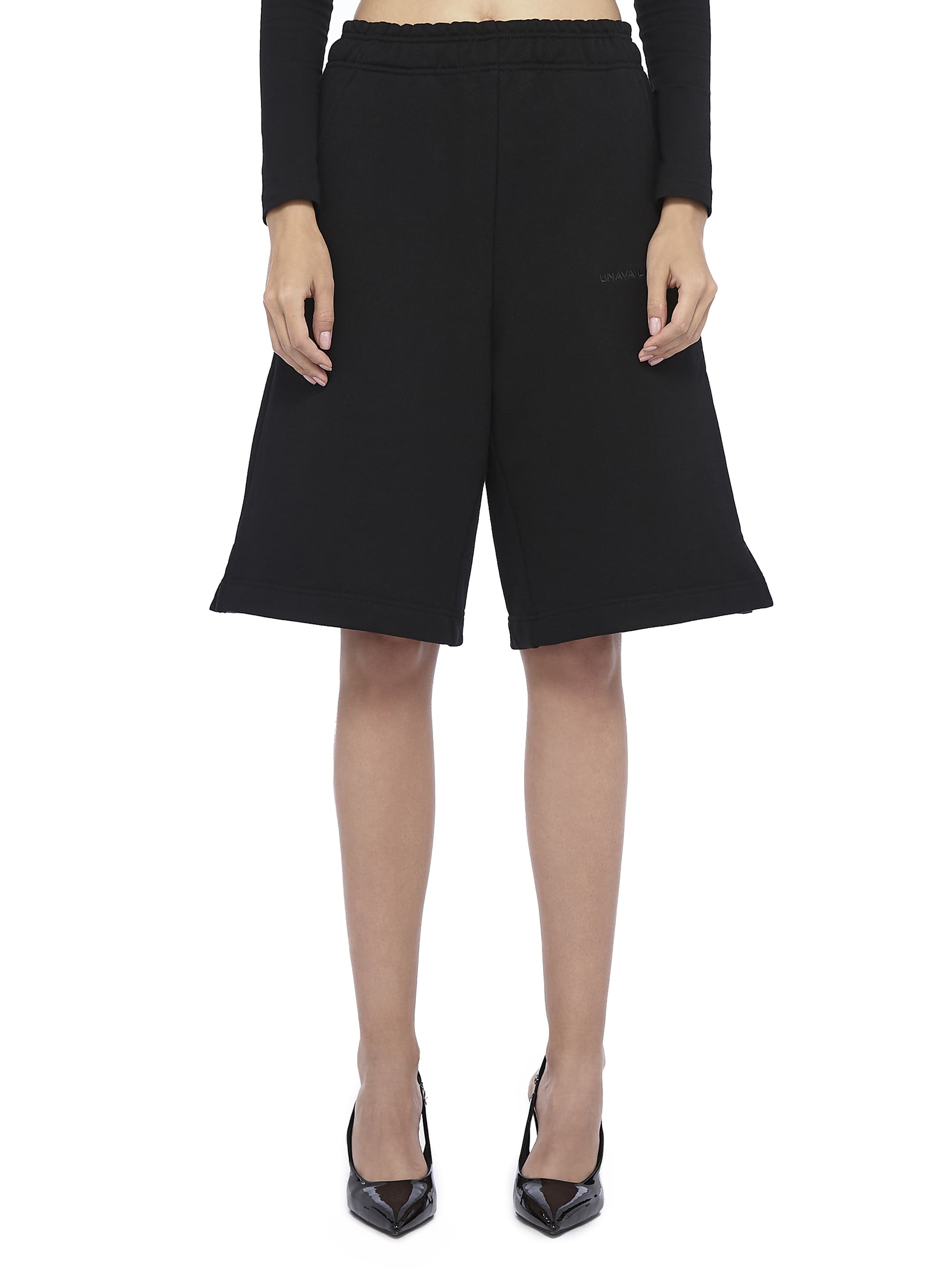 Baggy Sweat Shorts Base Logo Black
