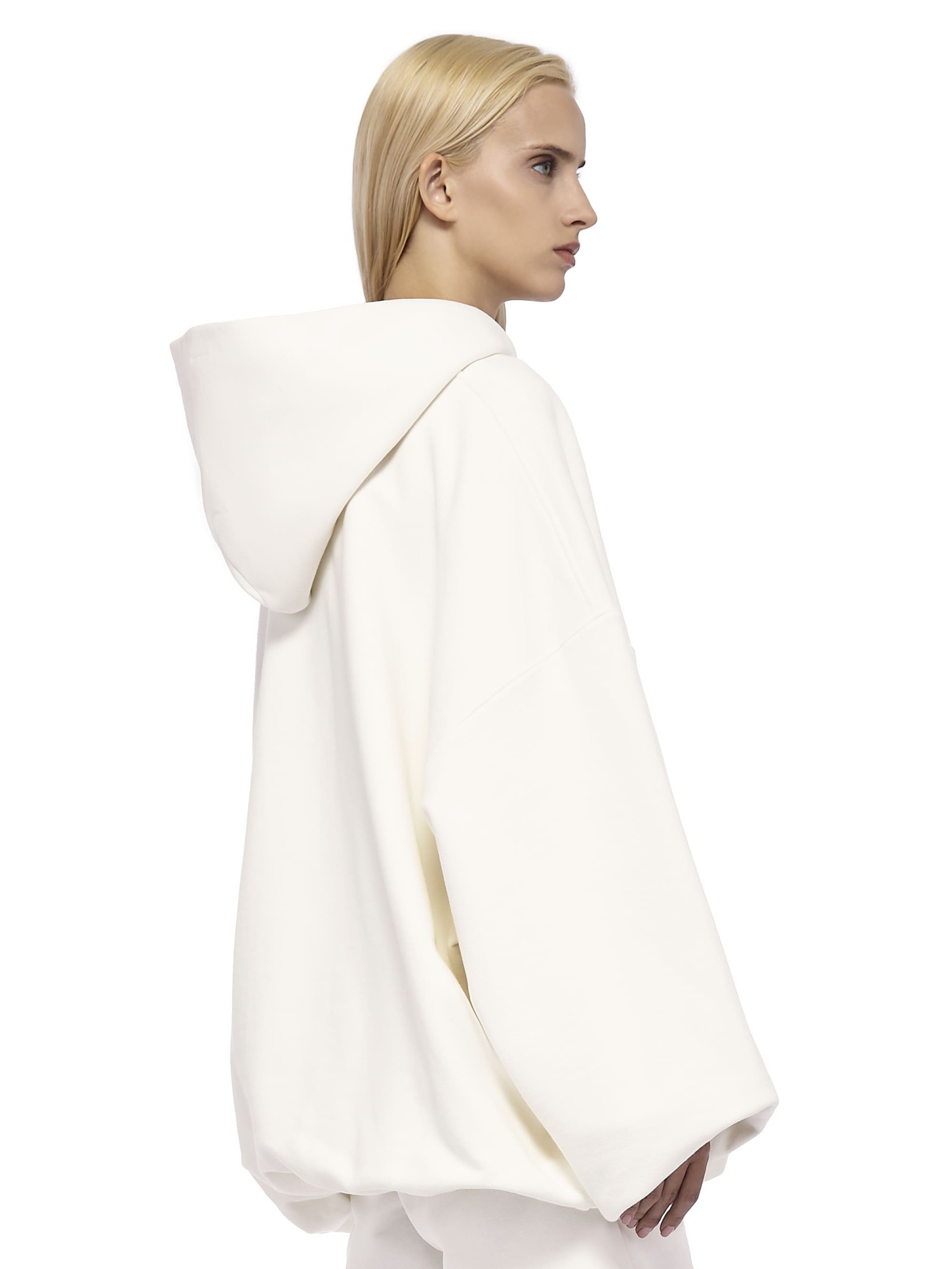 Oversized Hoodie Base Logo Cream