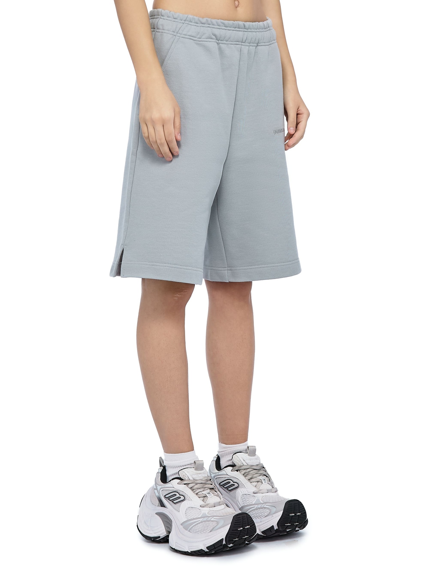 Baggy Sweat Shorts Base Logo Grey