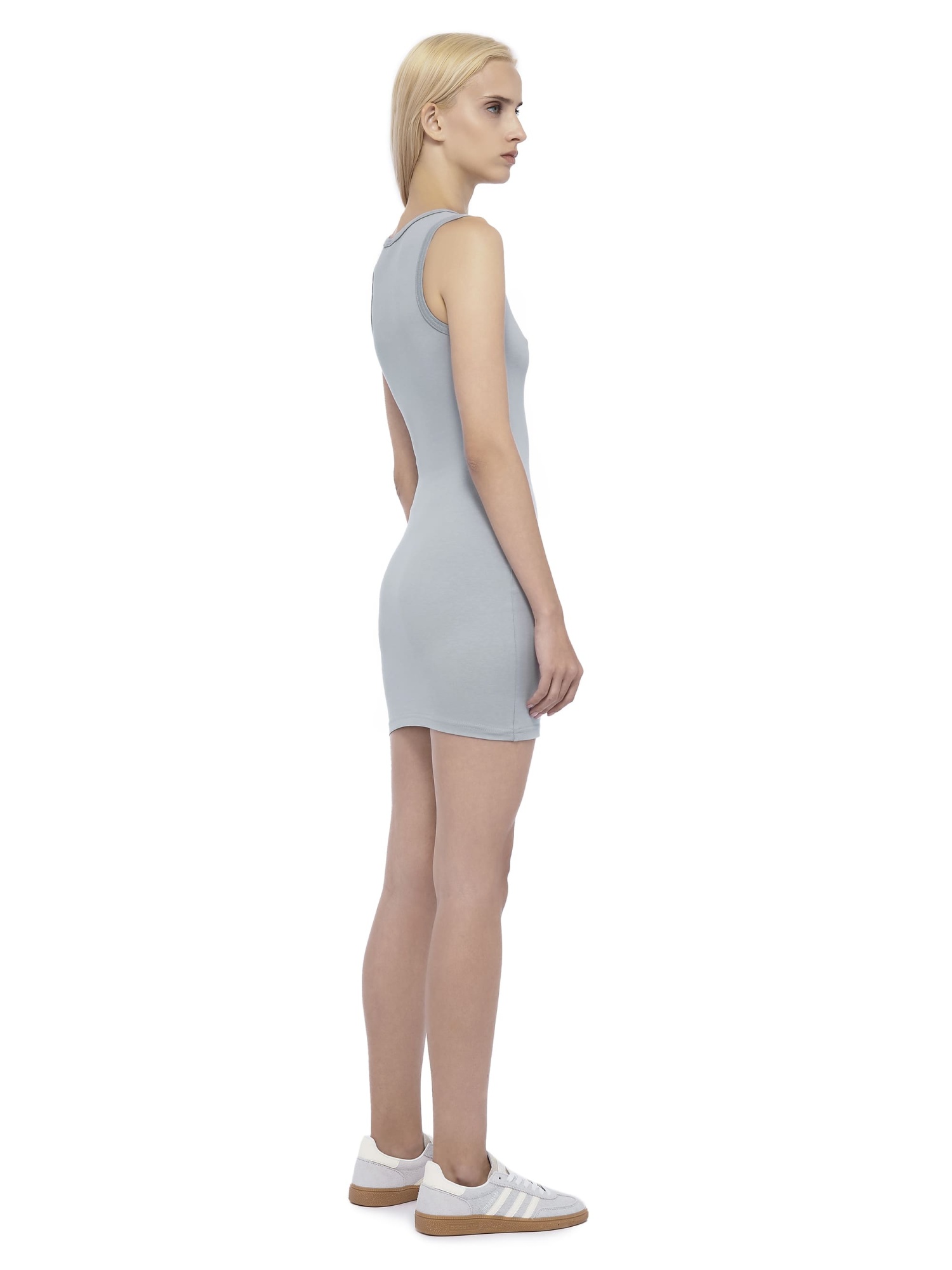Asymmetric Dress Grey