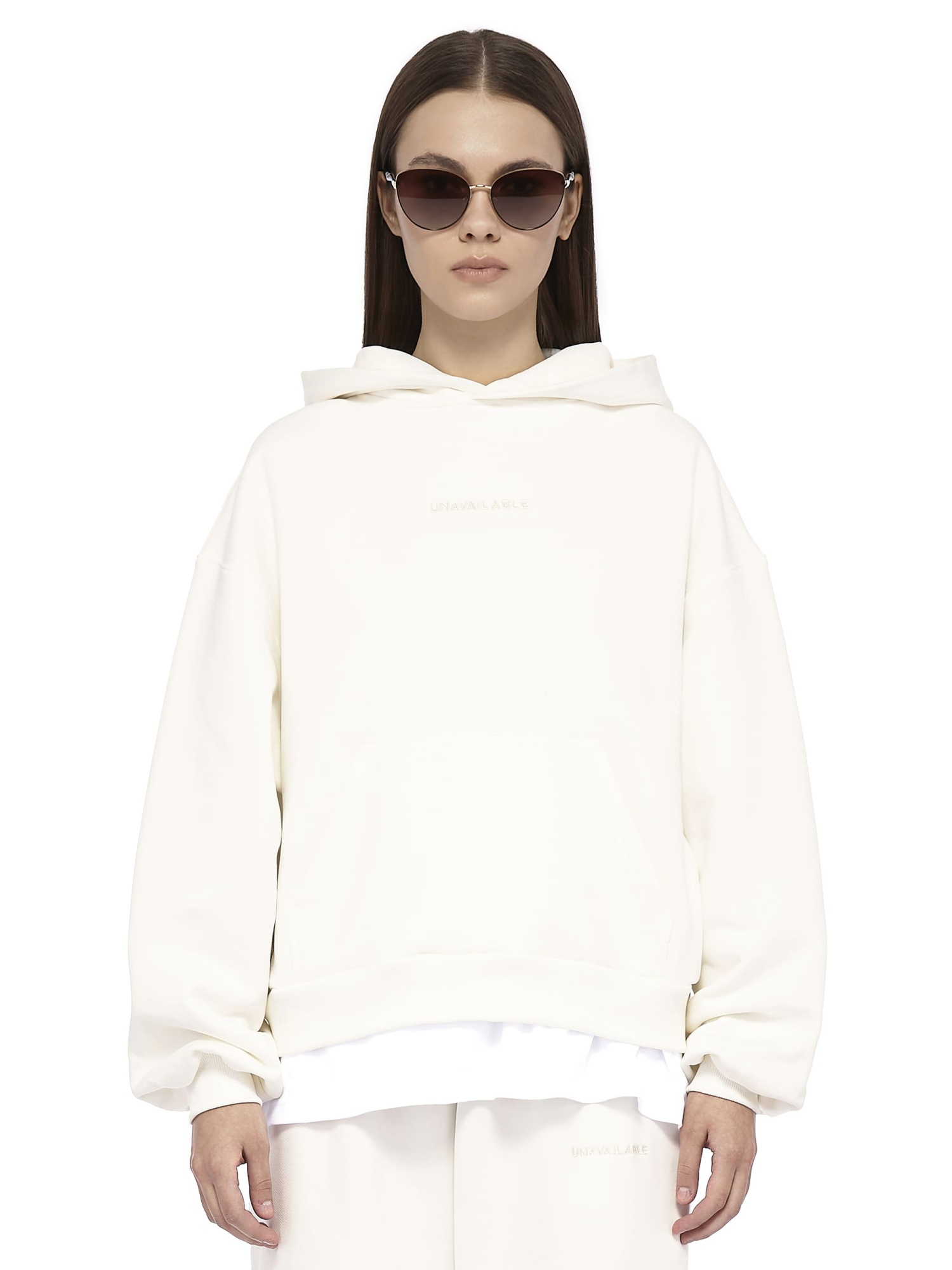 Hoodie Base Logo Cream