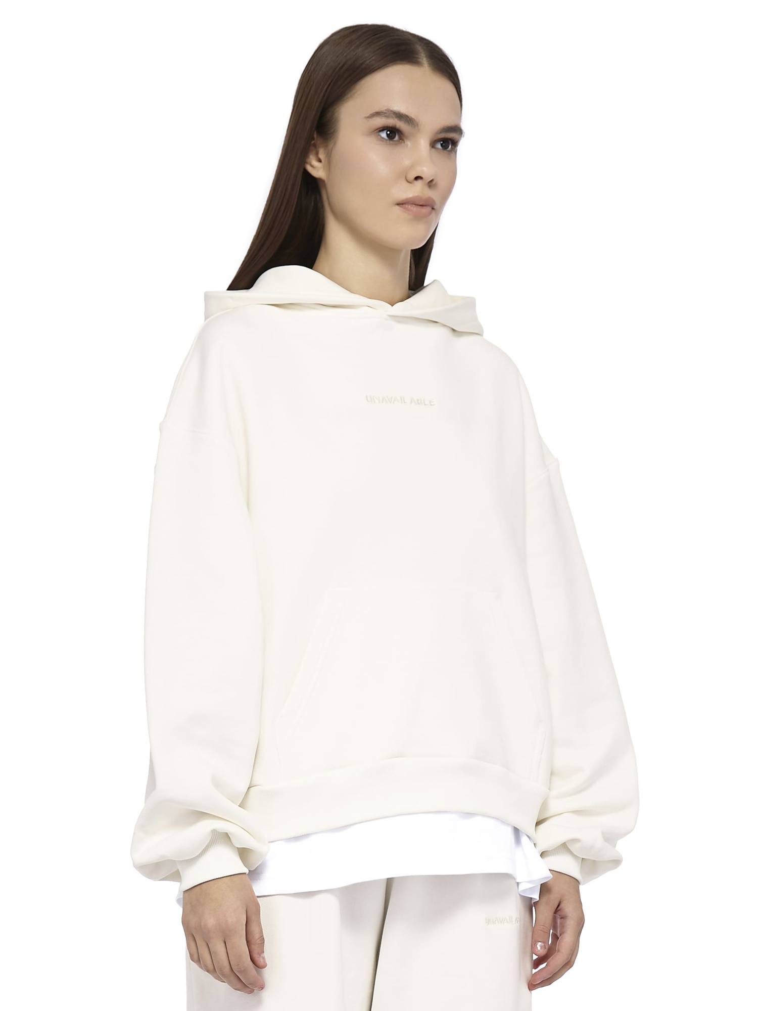 Hoodie Base Logo Cream