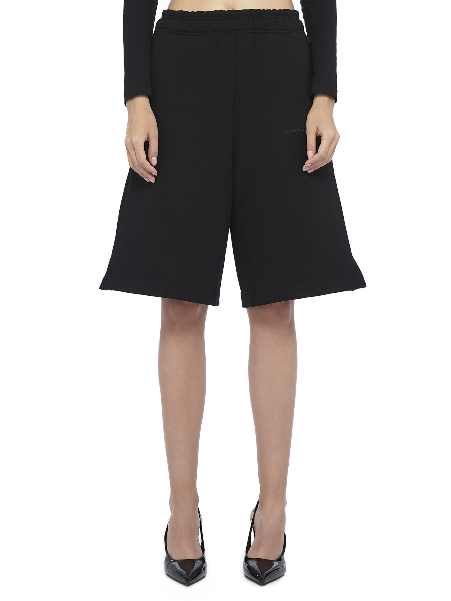 Baggy Sweat Shorts Base Logo Black