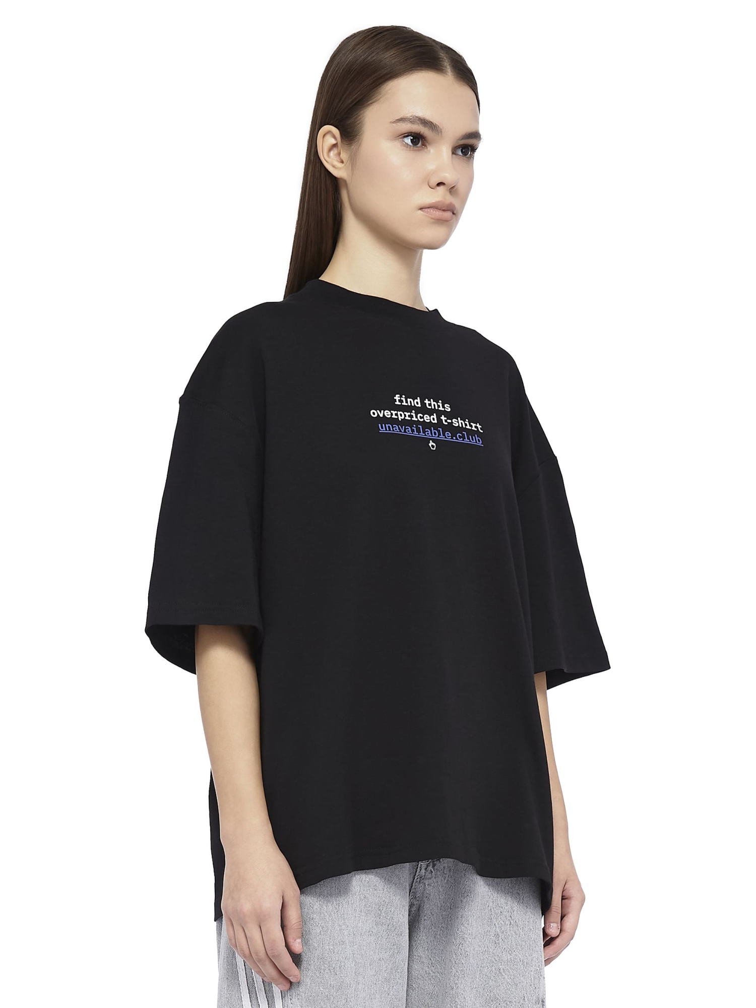 T-Shirt Overpriced Medium Fit Black