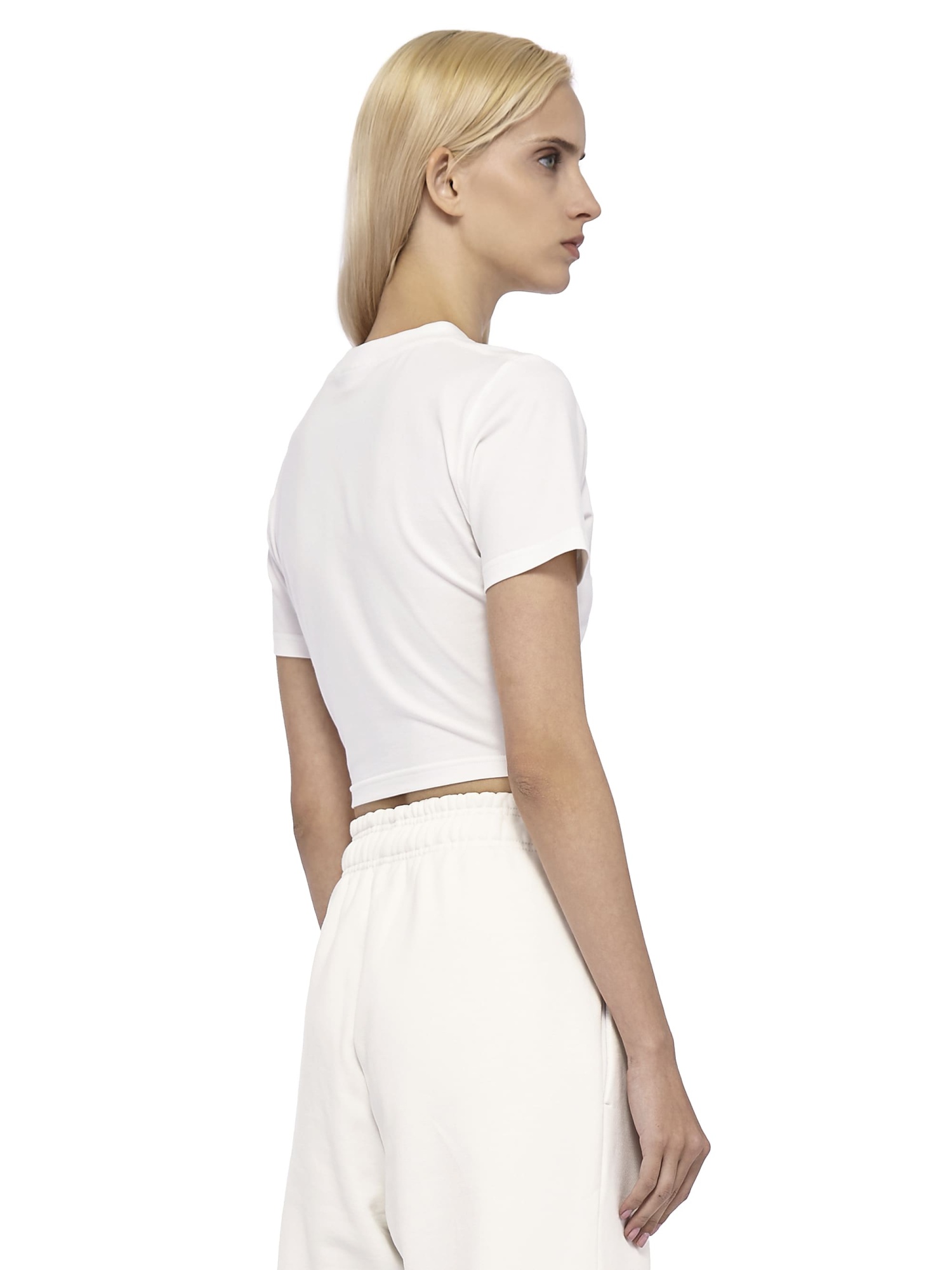 Cropped T-Shirt Base Logo Cream