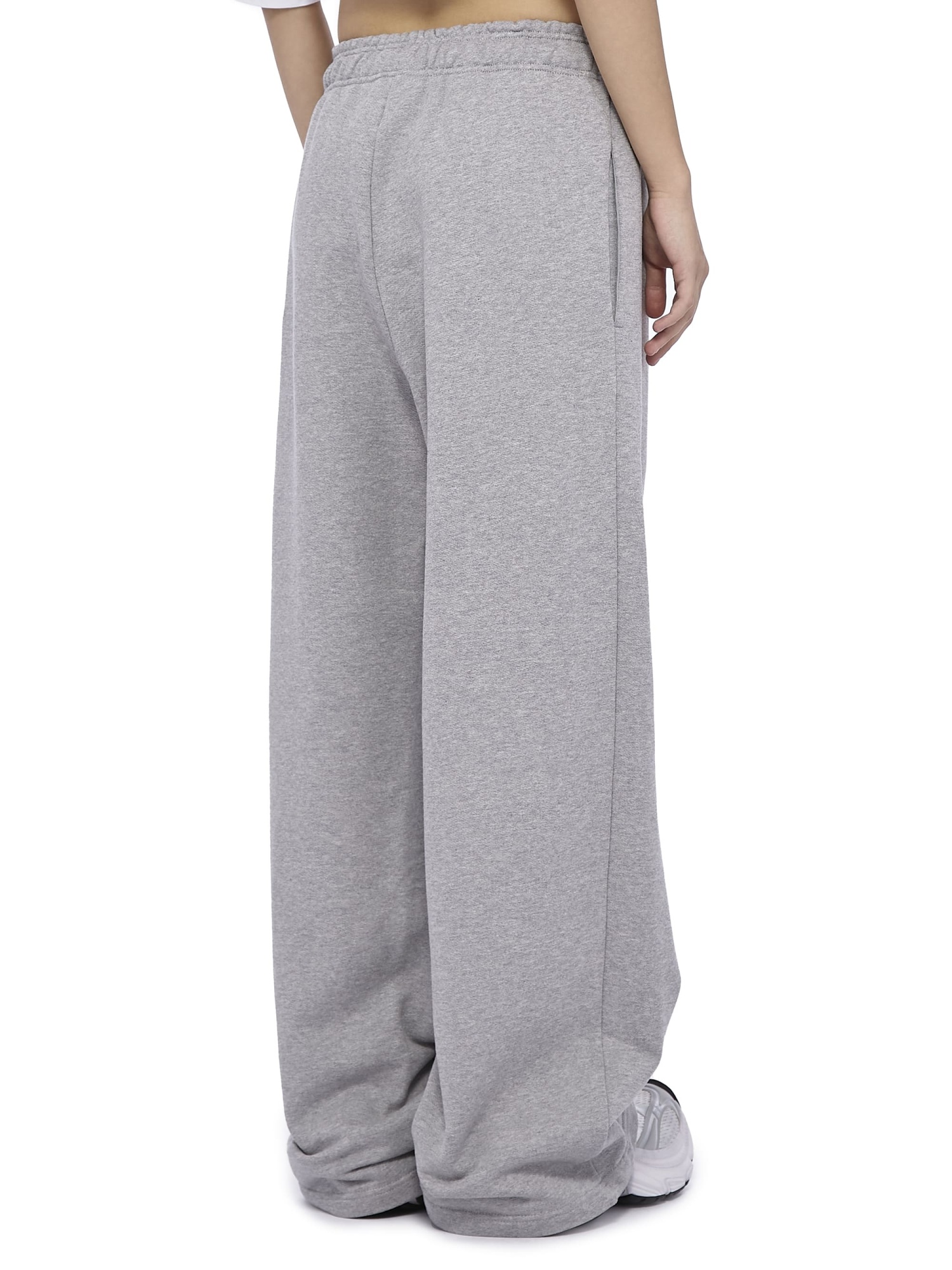 Oversized Sweatpants Base Logo Grey Melange
