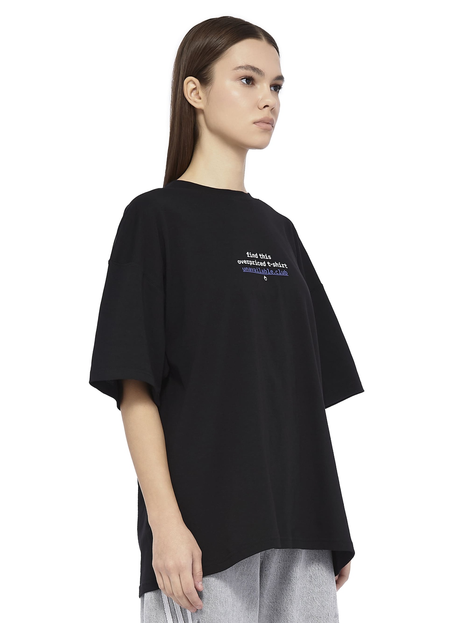 Oversized T-Shirt Overpriced Black