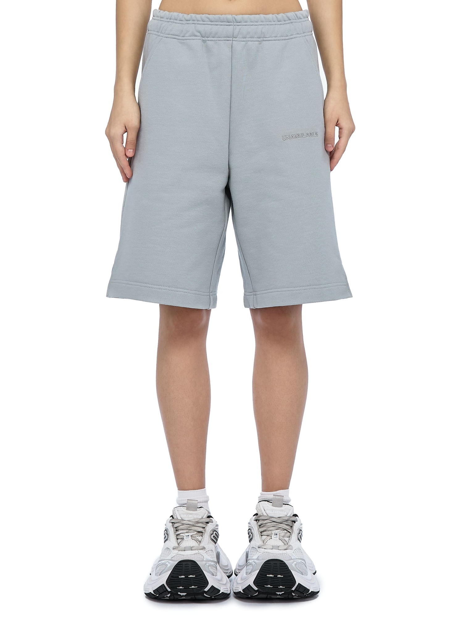 Baggy Sweat Shorts Base Logo Grey
