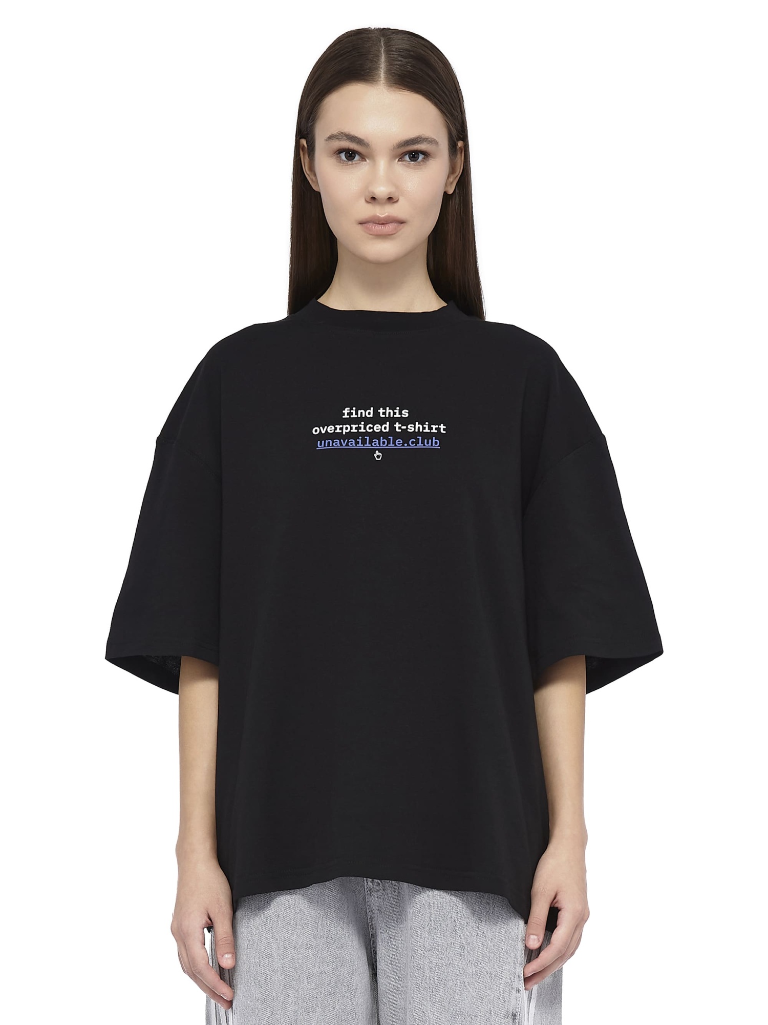 T-Shirt Overpriced Medium Fit Black