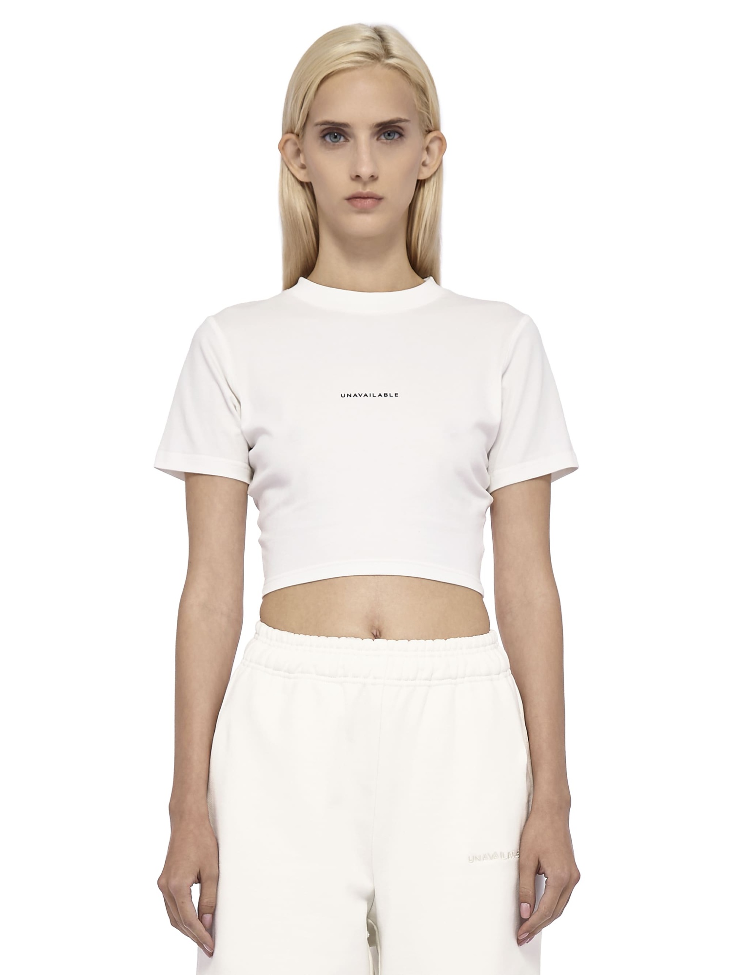 Cropped T-Shirt Base Logo Cream