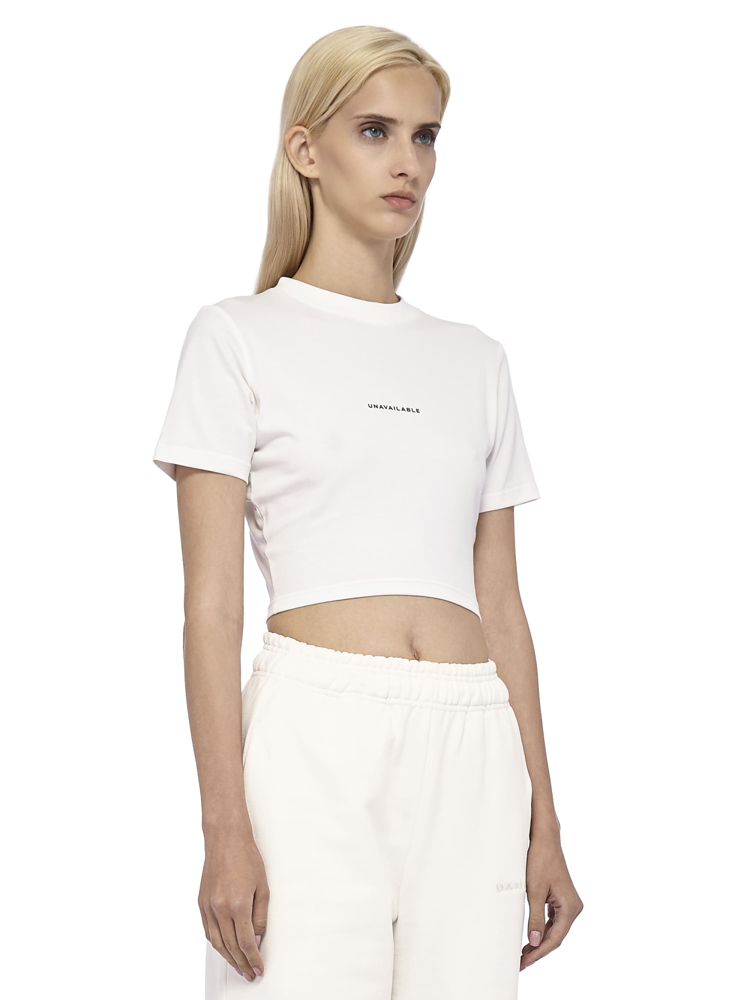 Cropped T-Shirt Base Logo Cream