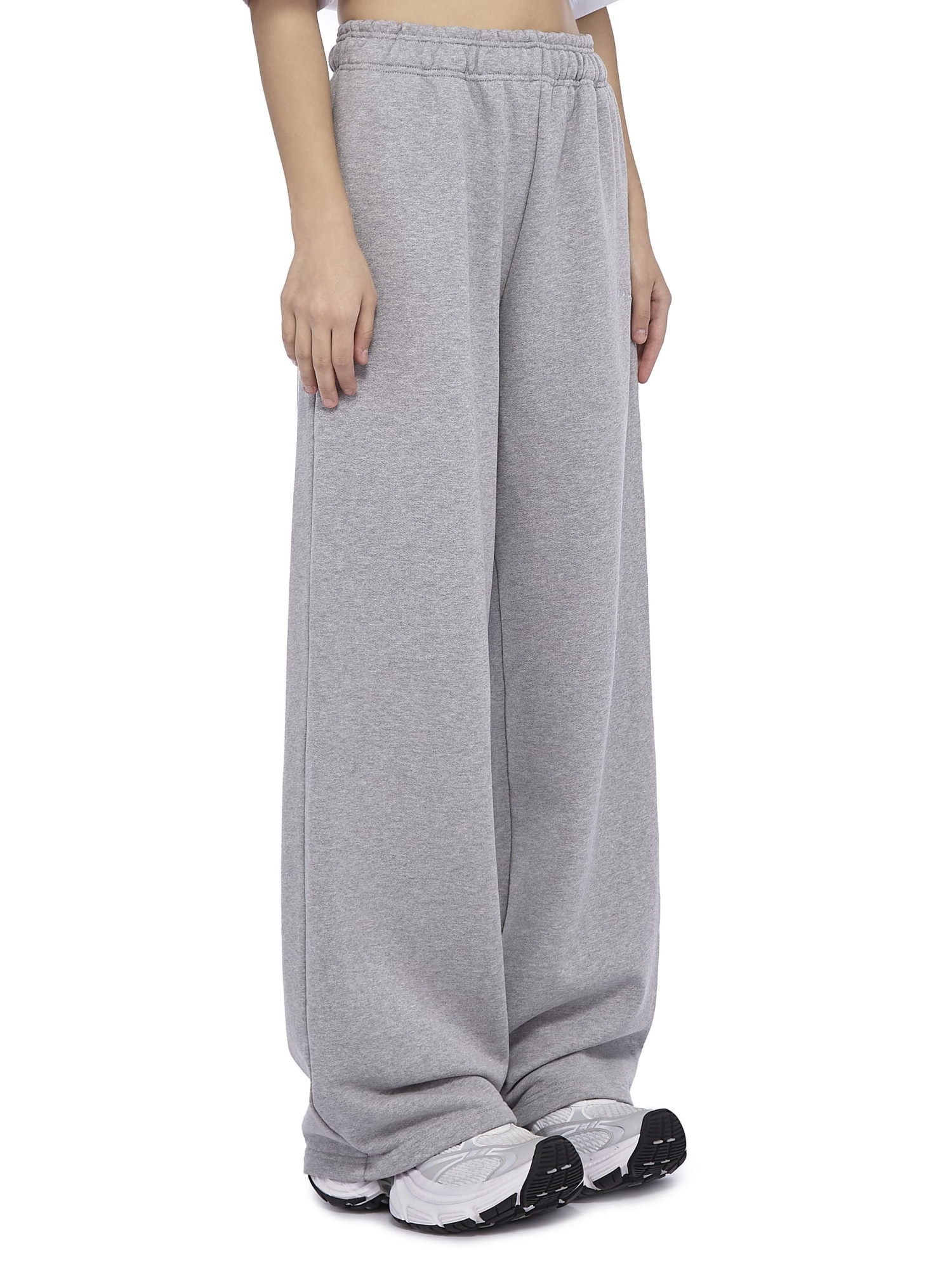 Oversized Sweatpants Base Logo Grey Melange