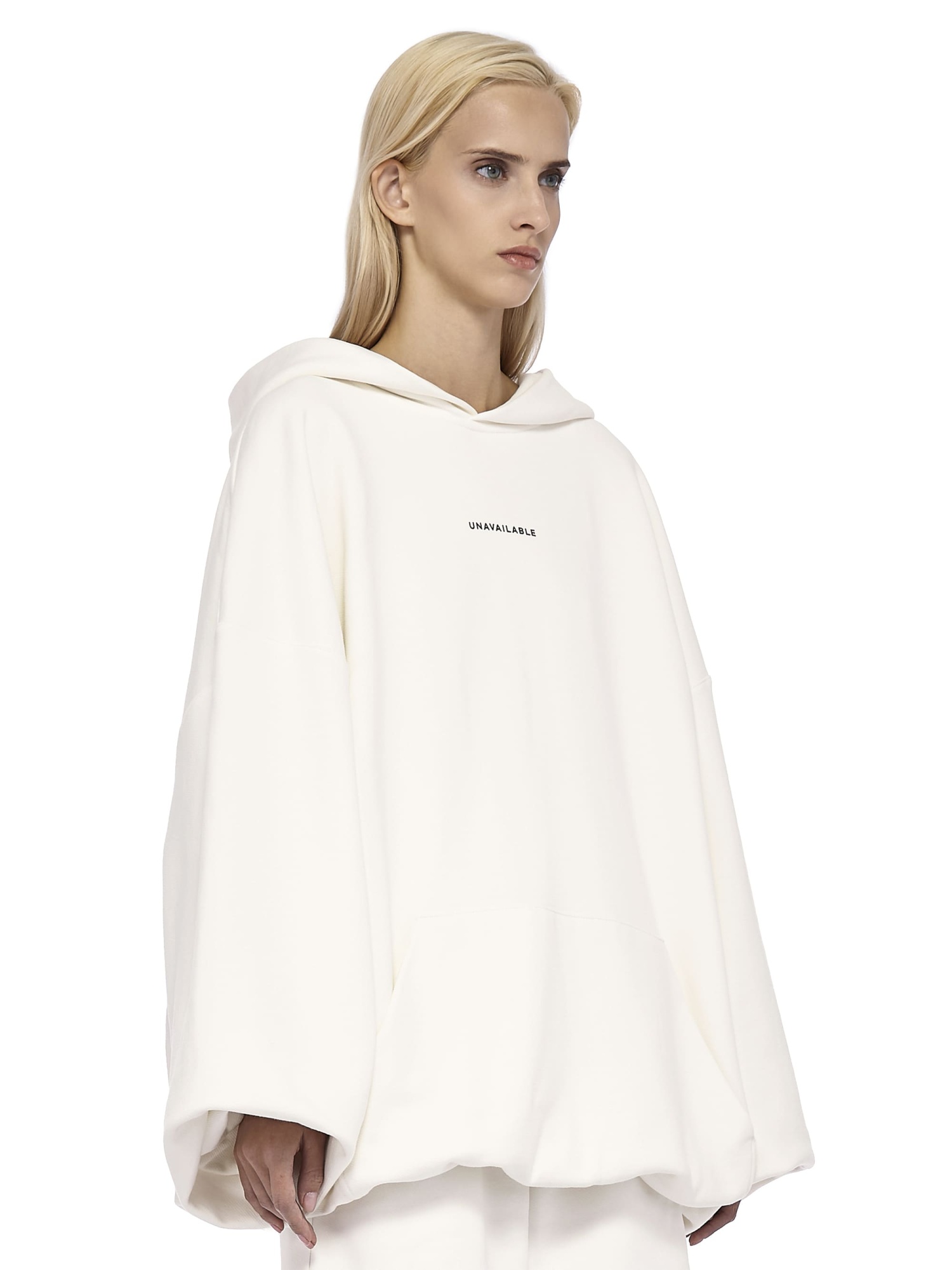 Oversized Hoodie Base Logo Cream