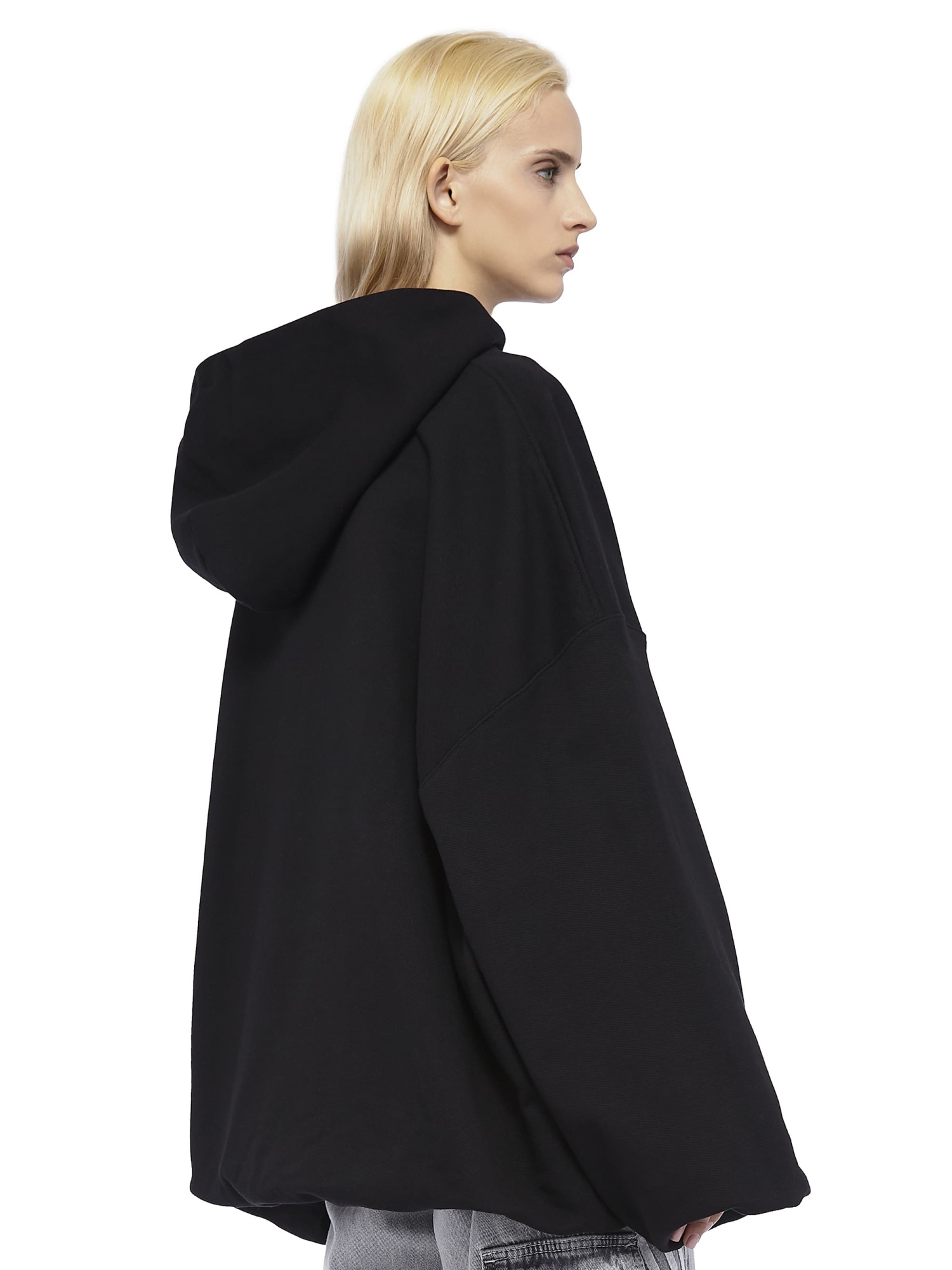 Oversized Hoodie Base Logo Black