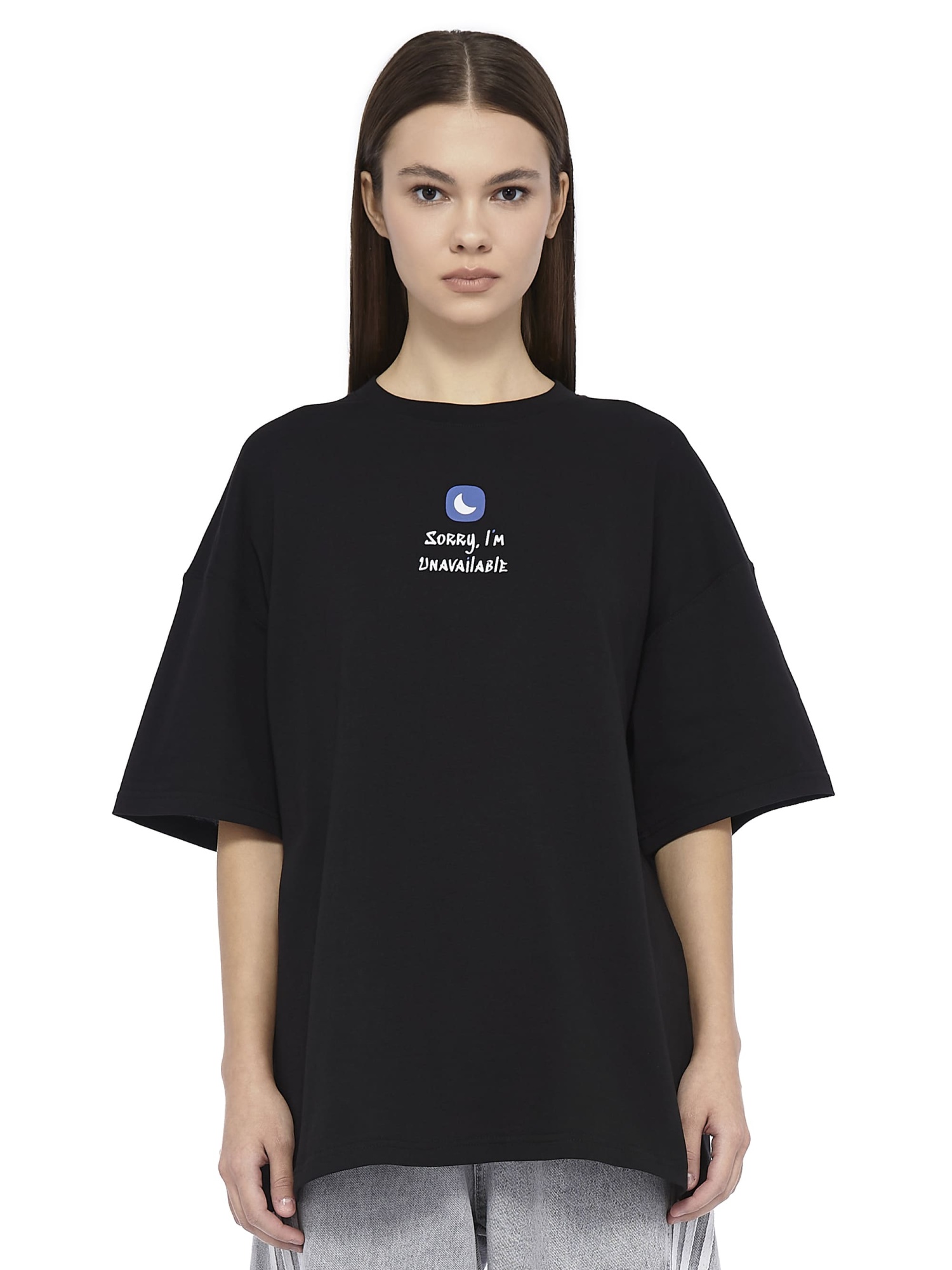 Oversized T-Shirt Unavailable Black