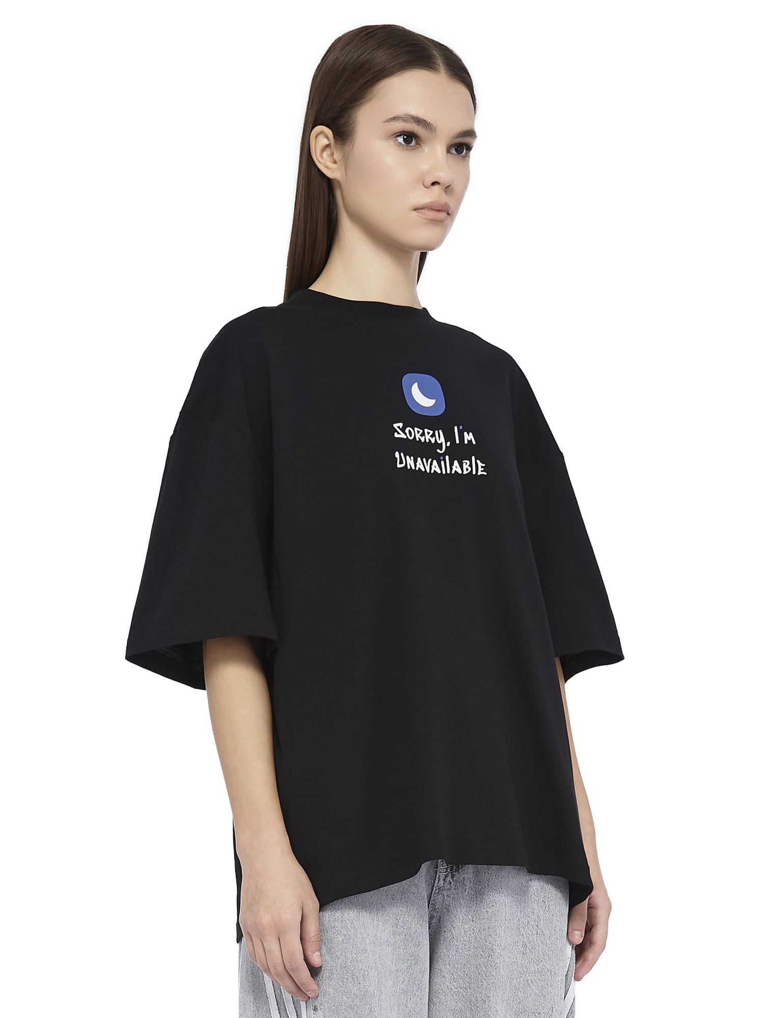 T-Shirt Unavailable Medium Fit Black