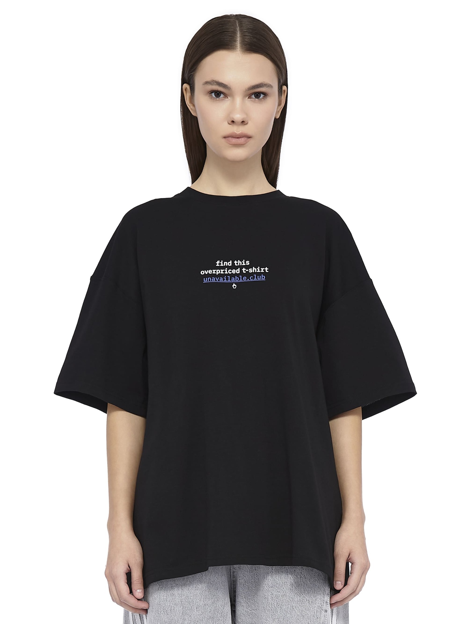 Oversized T-Shirt Overpriced Black