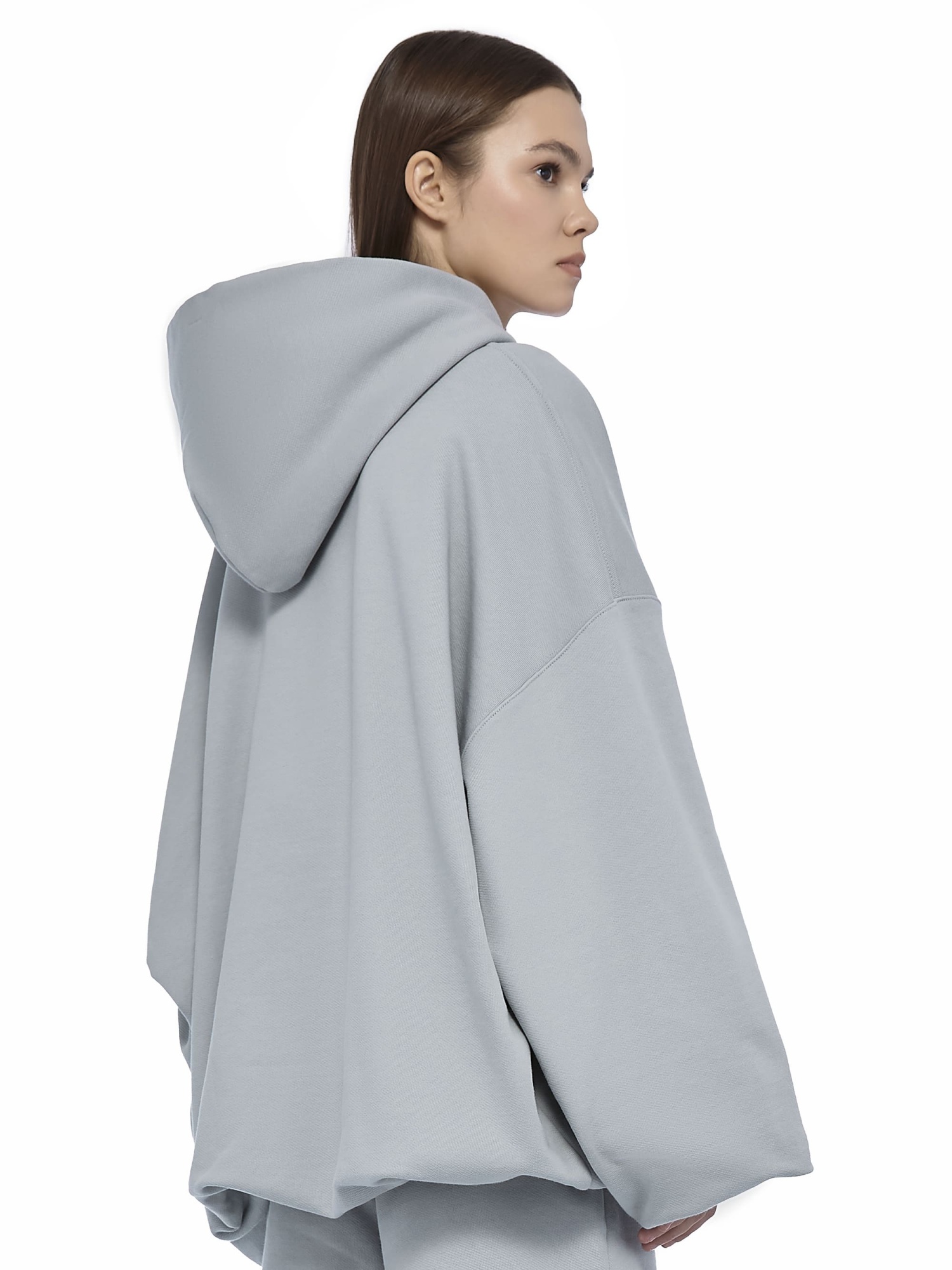 Oversized Hoodie Base Logo Grey