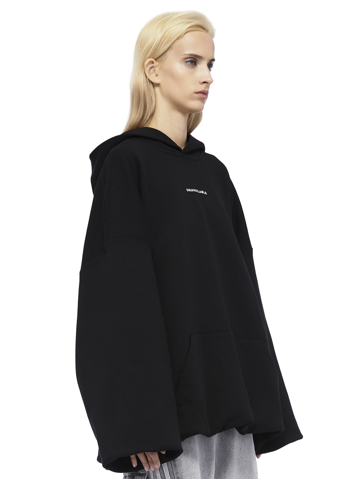 Oversized Hoodie Base Logo Black