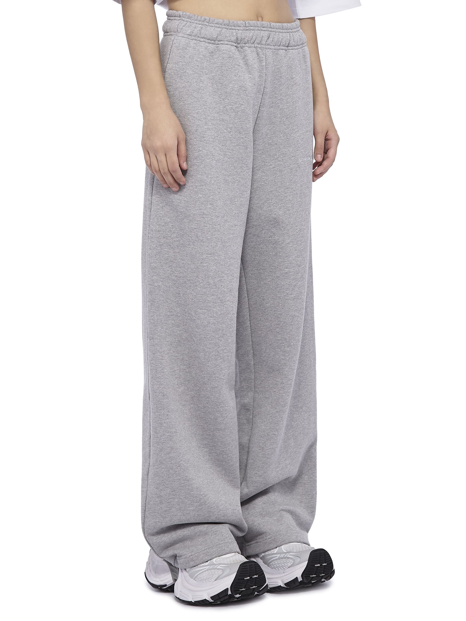 Baggy Sweatpants Base Logo Grey Melange