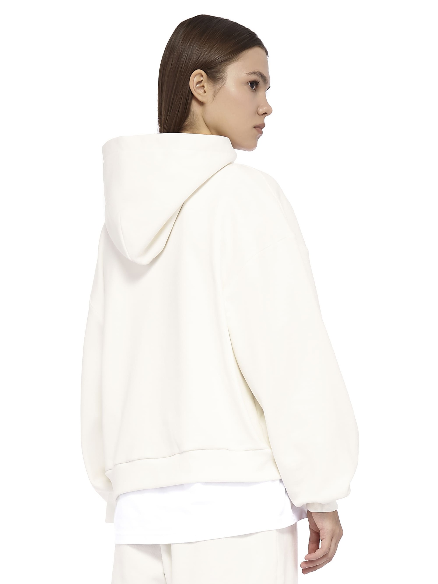 Hoodie Base Logo Cream