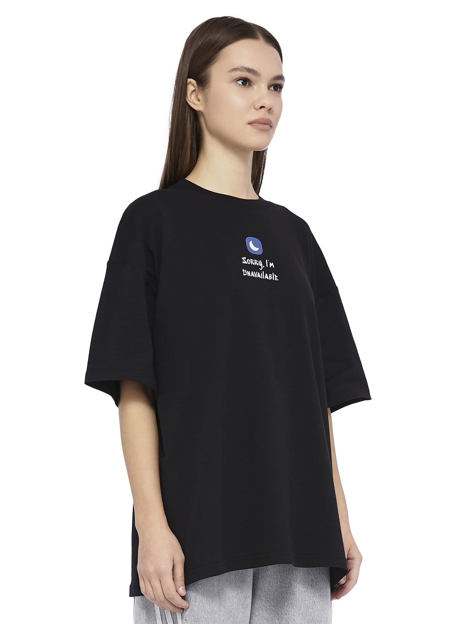 Oversized T-Shirt Unavailable Black