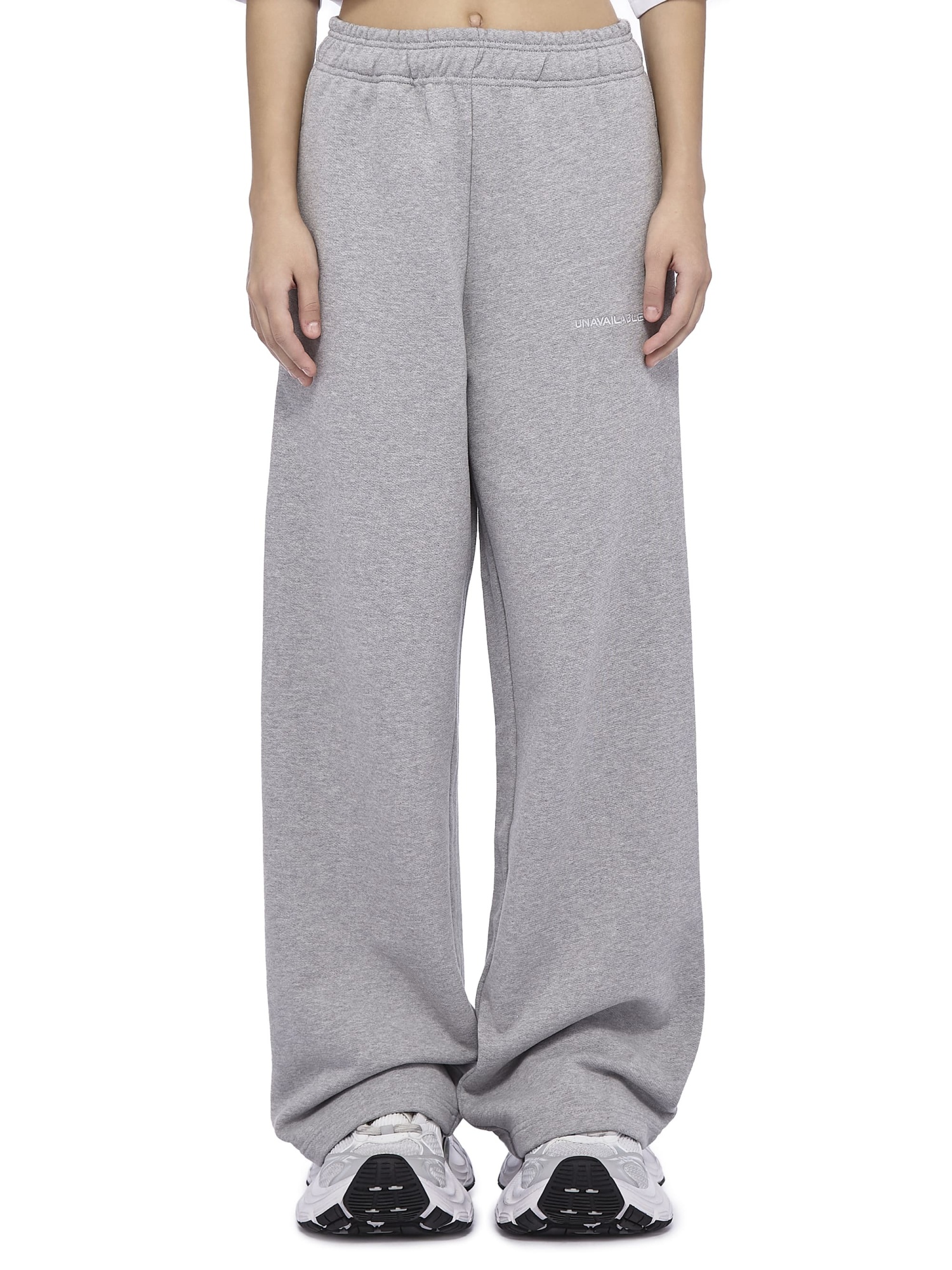 Baggy Sweatpants Base Logo Grey Melange